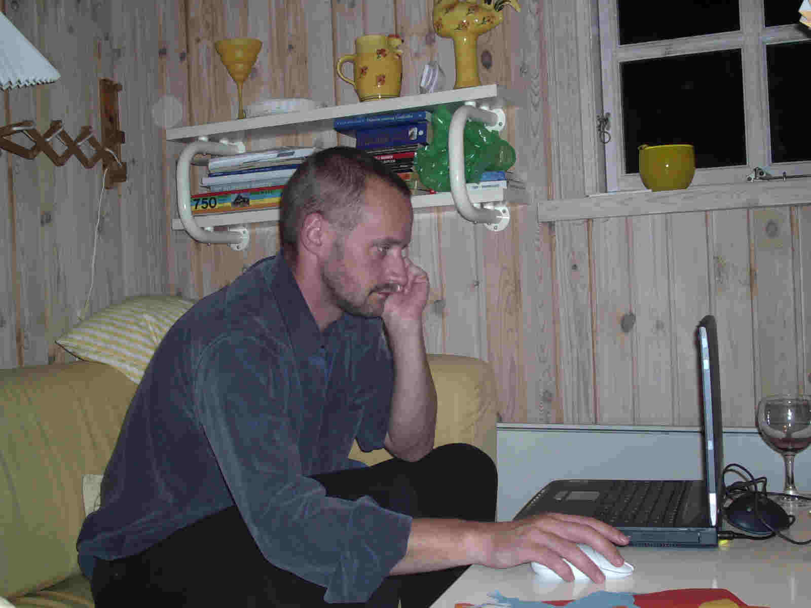 Christian p efterrsferie i vendsyssel - med sin brbare PC